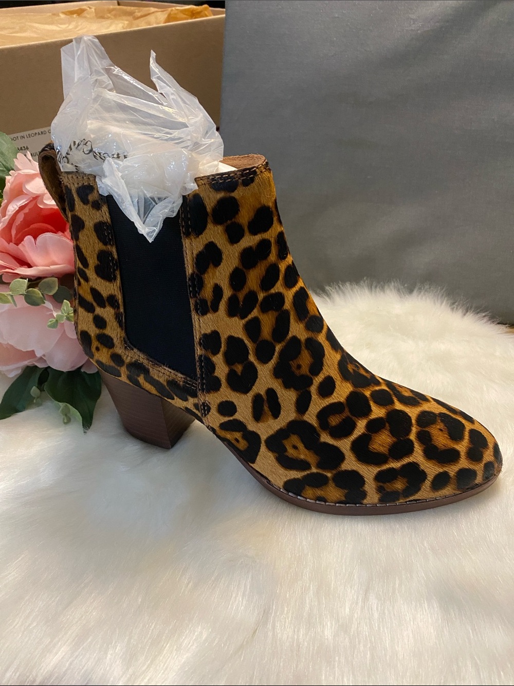 Madewell The Regan Boot in Leopard Calf Hair